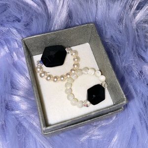 Handmade Beaded Rings Set